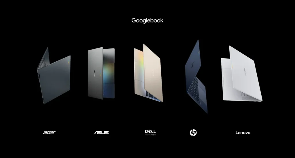 Googlebook laptops with Gemini AI and Android apps
